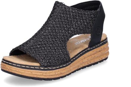 Sandalen met sleehak Rieker -