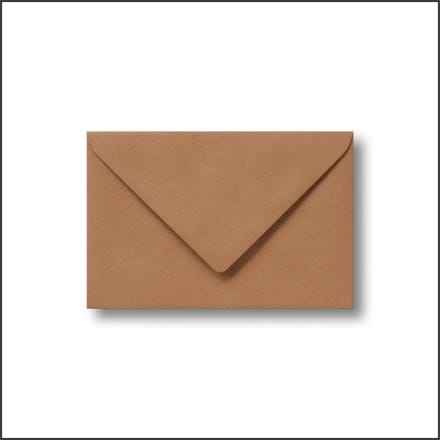 Luxe kraft Enveloppen - 100 stuks - 11,4x16,2 cm - Kraft - 110 grams