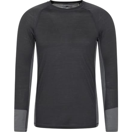 Mountain Warehouse Basislaag heren-Top met lange mouwen (Houtskool)