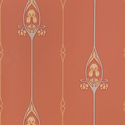 Duro Vliesbehang 087-23 - Gammalsvenska Papper - Bloemen Rood - 53cm x 10.05m