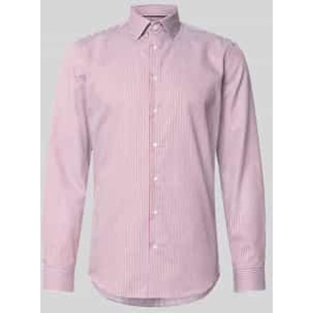 slim fit zakelijk hemd met kentkraag