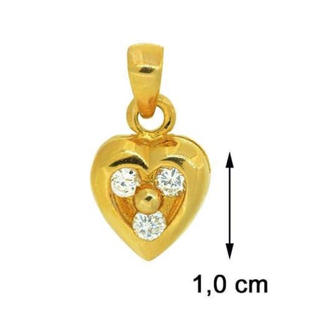 Blinx Jewels Vergulden Hanger Hartje Stenen Zirkonia