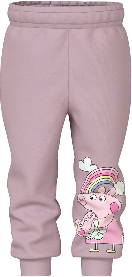 NAME IT - NMFNORI PEPPA SWE PANT BRU LNOOS CPLG - Meisjes - Broeken