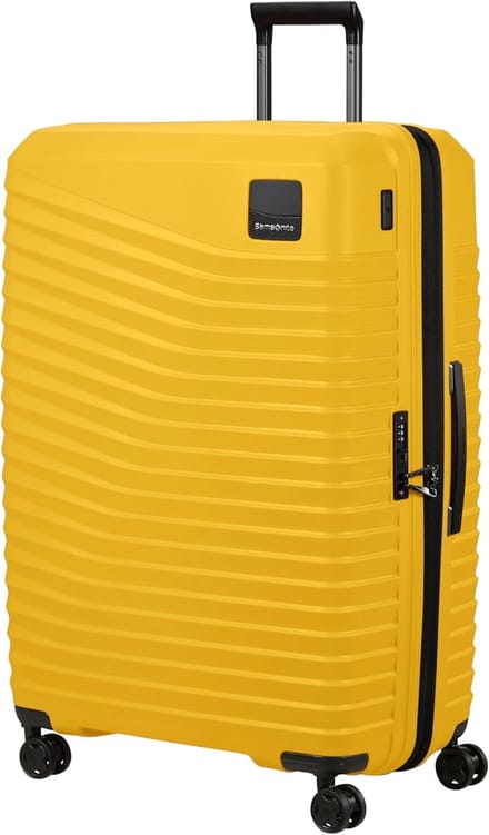 Harde Koffer - Reisetui Koffer - Lange Reizen - Uitbreidbaar Volume - 81 cm Extra Groot - Geel Citrus