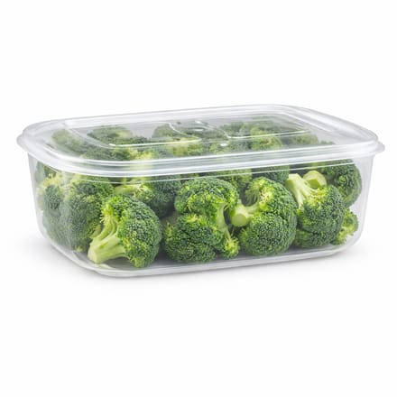 Plasticforte Vershoudbakje - vriezer en magnetron - 2,5L - kunststof - mealprep