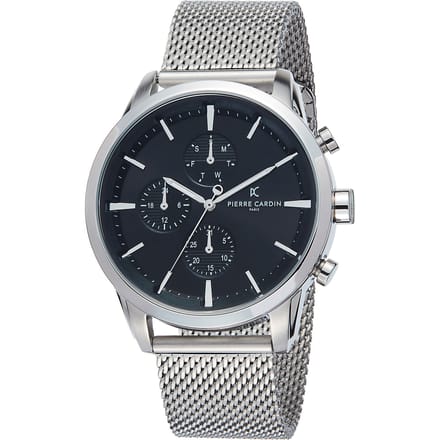 Pierre Cardin - Heren Horloge A-PC902741F104 - Zilver