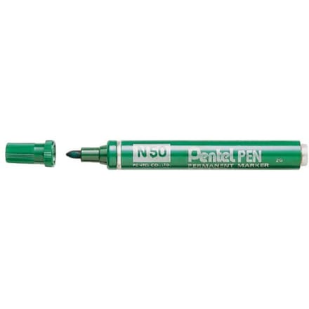 Pentel N50 Permanente Marker Groen - Duurzaam & Ruim