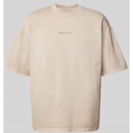 Boxy fit T-shirt met labelstitching