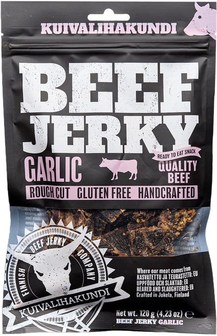 Kuivalihakundi Beef Jerky - Garlic - 2 x 120g