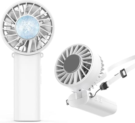 Handventilator - Mini Ventilator - Buiten Gebruik - Ice Cooler Functie - 21 x 61 x 89 cm - Wit