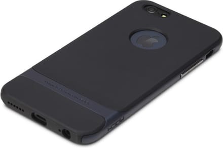 Rock Royce series Navy Blue geschikt voor iPhone 6 Plus 6s Plus hoesje case - Blauw - Zwart