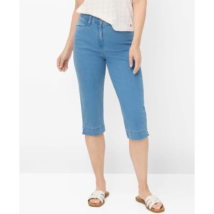 Raphaela by Brax Dames Cap  Style CAREN CAPRI, denim lichtblauw, maat 50