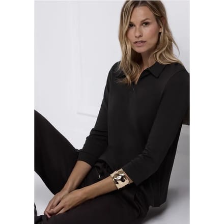 Poloshirt met rits