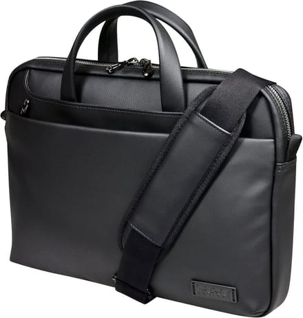 Notebook Tas - Laptoptas Schoudertas - Veilig Vervoer - Bovenste Opening - 38 cm - Zwart