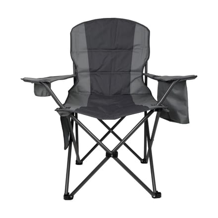 Mountain Warehouse Deluxe King Campingstoel (Grijs/Grijs)