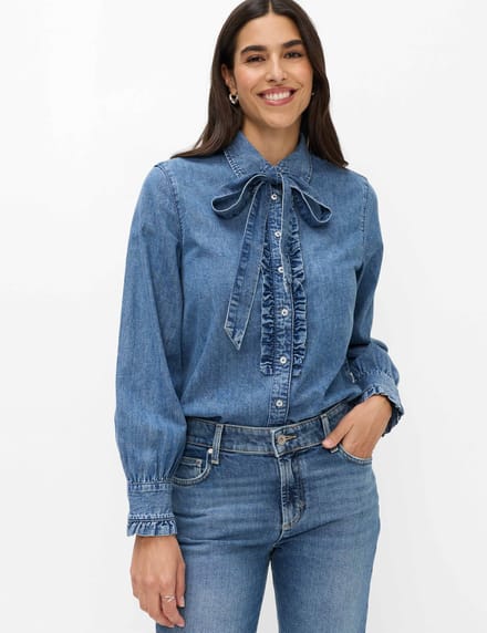 Brax Dames   Style VICTORIA, denim blauw regular, maat 34