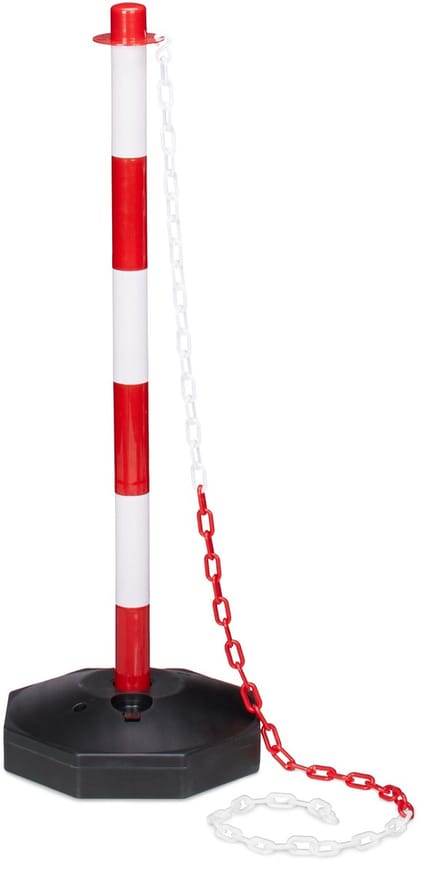 Afzetpaal - met ketting - kunstsotf