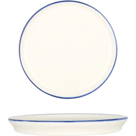 Bonna Dessertbord - Linea Blue - Porselein - 16 cm - set van 6