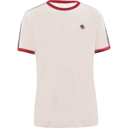 Pretty Green Heren Eclipse Paisley Getapete T-Shirt (Wit)