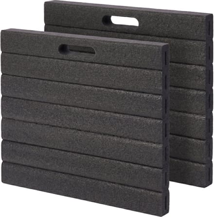 Kniekussens tuin - set van 2 - zwart