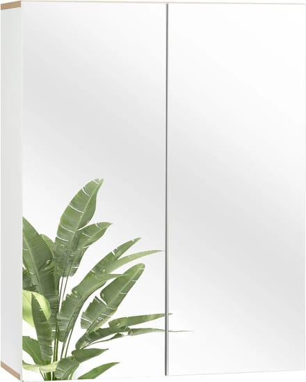 SteeFly® Moderne Badkamer Kast Met Spiegel - 60X75X21Cm - Wc Kast Opslag Unit - Met Verstelbare Planken - Home essentials
