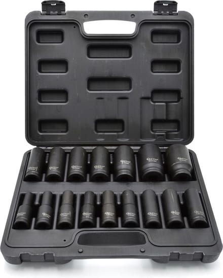 GEKO Langdurige dopsleutelset - 6-punts - Cr-V staal - 16-delig - 10-32 mm