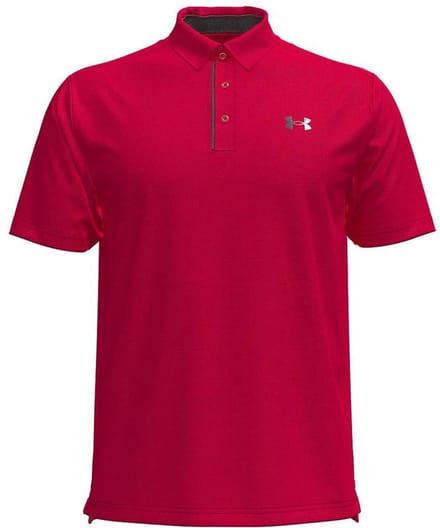Under Armour Golf Tech Korte Mouw Poloshirt Rood S / Regular Man