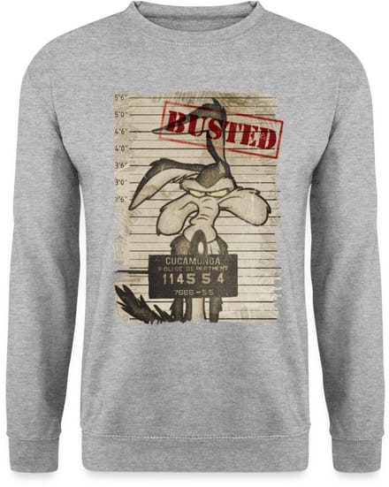 Looney Tunes Wile E. Coyote Busted Sweater Heren