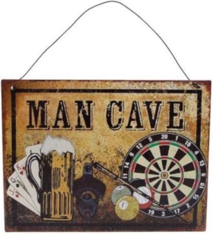 Man Cave bord. Bier ophang bord. Vaderdag. Cadeau voor man vader vriend.