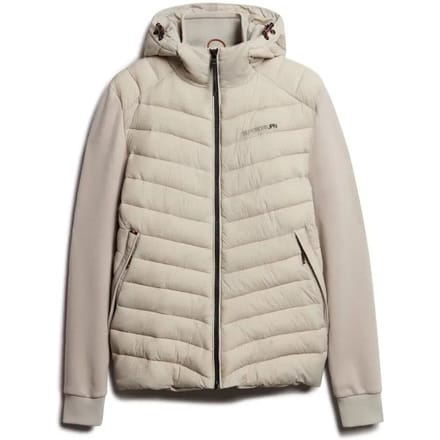 Superdry - Gewatteerde hybride Storm jas met capuchon - Heren - Hoodies