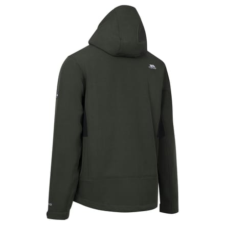 Trespass Heren Dante Softshell Jack (Donkergroen)