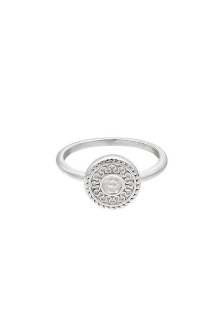 Ring - RVS - Zon - Zilver - Stainless Steel - Maat 16 - Yehwang