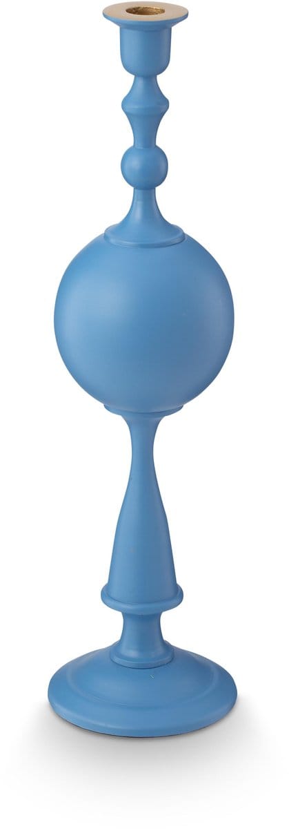 Pip Studio Kandelaar Sphere - Kaarsenhouder van Metaal - Lichtblauw - 44cm