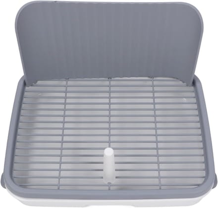 Hondenpoepbak met absorberende mat en schepje voor binnen gebruik met antislip bodem.