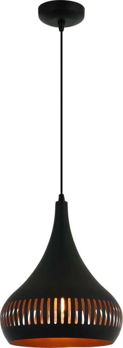 Chericoni Strisce Hanglamp - 1 lichts - Ø25 cm - Zwart