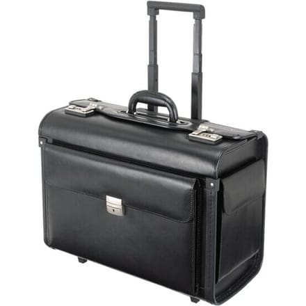 Alassio pilotenkoffer - SILVANA - kunstleer - zwart - JU-92301