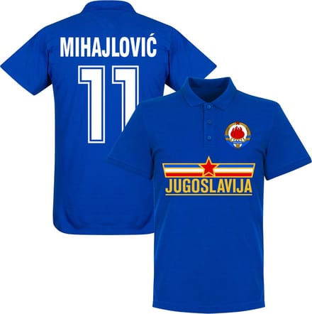 Joegoslavië Mihajlovic Team Polo- Blauw - M