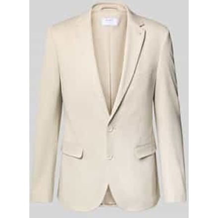 Super slim fit 2-knoops colbert met paspelzakken