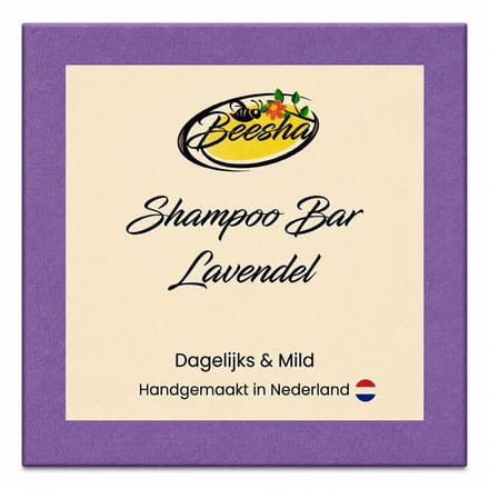 Beesha - Shampoo Bar Lavendel - Vegan - Sulfaatvrij - Parabeenvrij - CG Proof