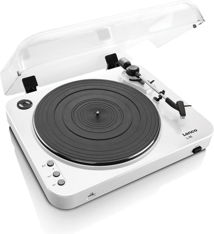 Lenco L-85 - turntable with digital recorder - Platenspeler Wit