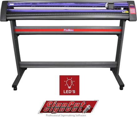 Vinylsnijder - zwart - 135cm - led-verlichting & 12mnd signcut pro