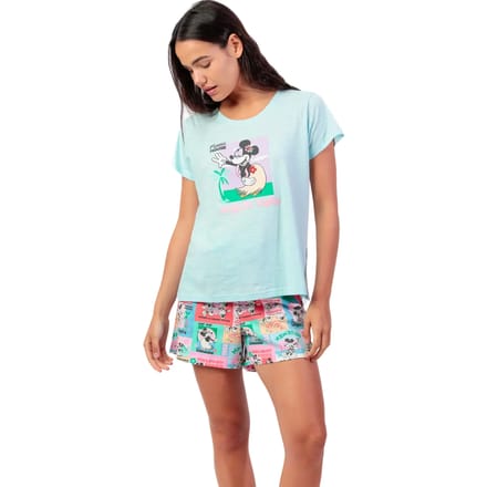 Pyjama's / nachthemden Admas Pyjamashort t-shirt Holiday Vibes Disney