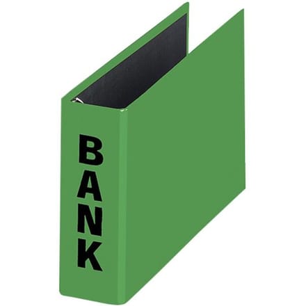 Pagna ringmap (PCR) formaat 14 x 25 cm groen glans uitvoering met zwarte belettering