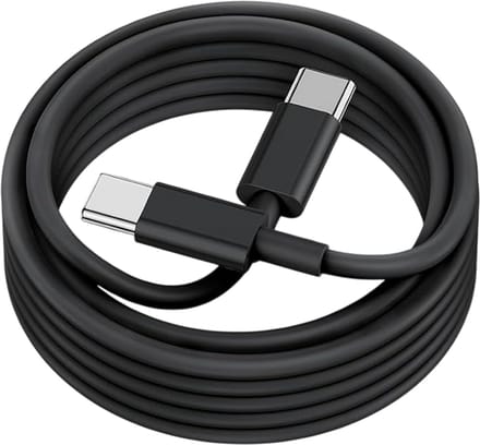 USB C naar USB C kabel - 2 Meter Oplaadkabel 1x - USB-C Oplader Kabel - Zwart