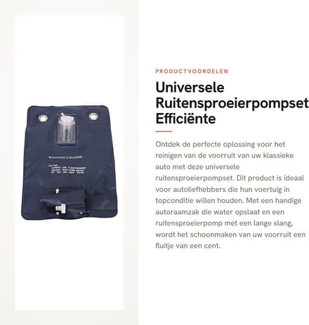 Dailygoods- Ruitensproeierpompset Efficiënte Reiniging
