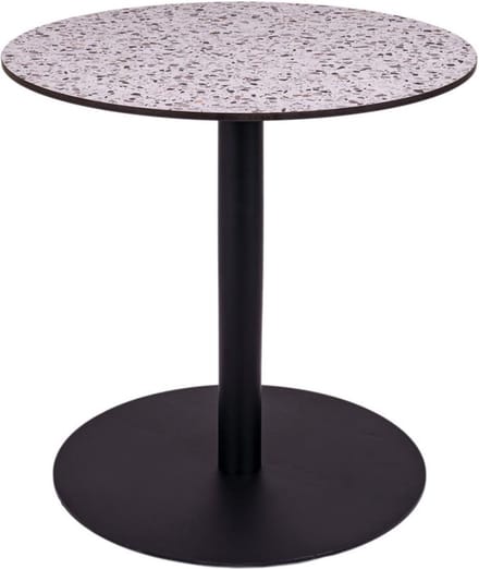 MaximaVida ronde HPL terrazzo eettafel Lucca 75 cm - zware 40 kg uitvoering