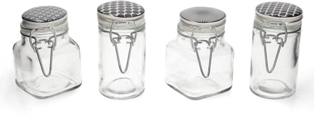 Set van 4 voorraadpotten 90ml Takeo
