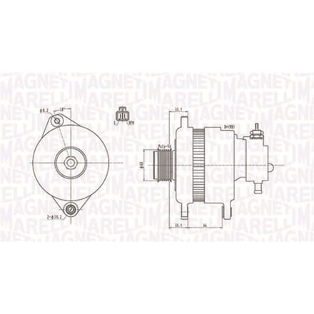 Driefasige generator MAGNETI MARELLI 063731900010