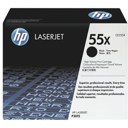 HP 55X / CE255X High Capaciteit Zwart Toner - Lasertoner Zwart