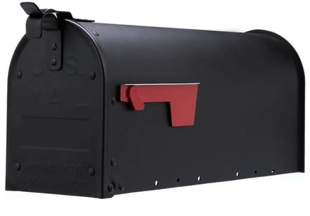 Amerikaanse brievenbus / US mailbox Admiral Zwart Aluminium
